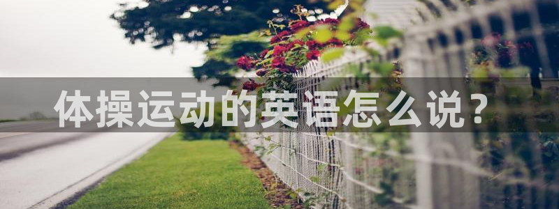 bbin视讯下：体操运动的英语怎么说？