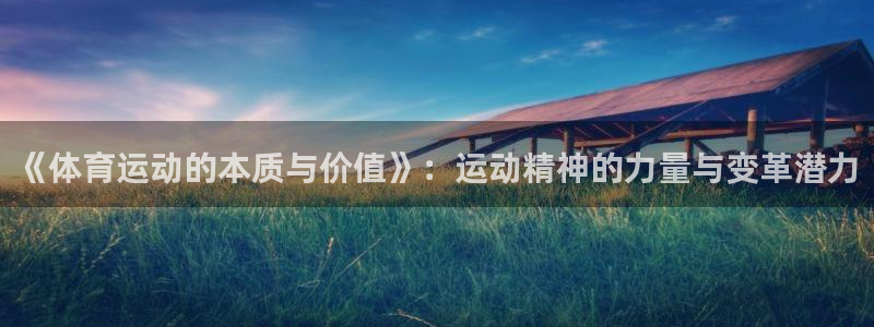 bbin视讯游戏官网：《体育运动的本质与价值》：运动精神的力量与变革潜力